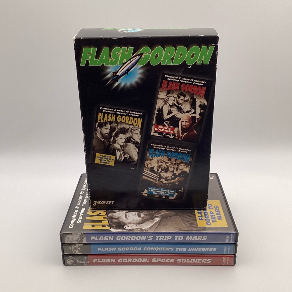 Flash Gordon - Space Soldiers/Trip To Mars/Conquers the Universe (DVD, 4-Discs)